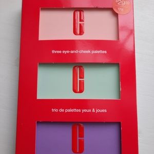 Clinique three eye and cheek palettes